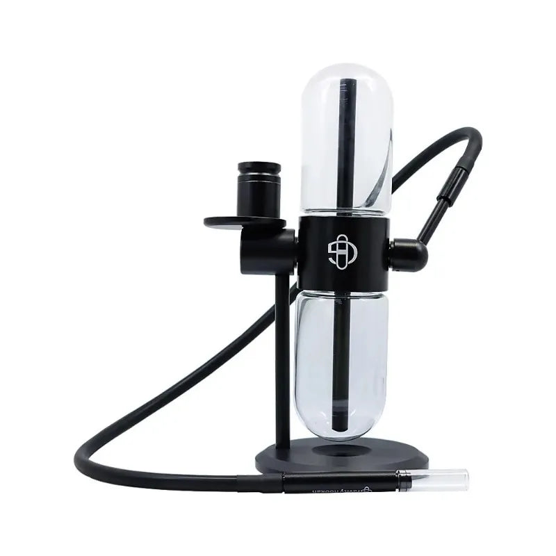 Modern hookah set with magnetic hose connector