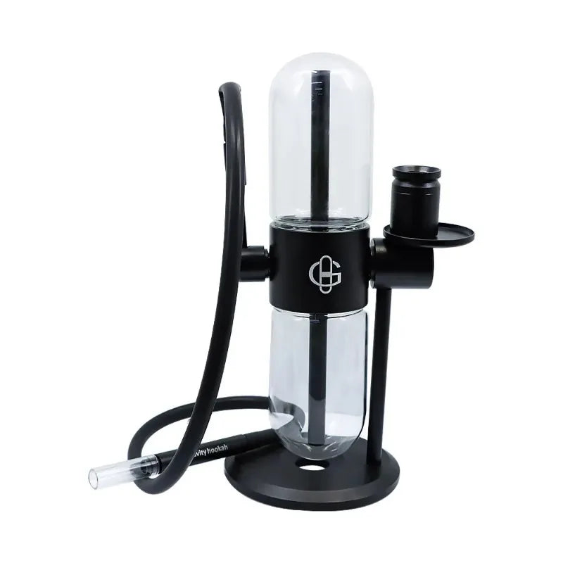 Modern hookah set with magnetic hose connector